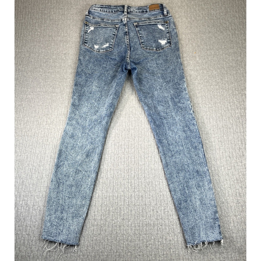 Judy blue Skinny Fit Jeans Women (3/26X26) High-Rise whiskered‎ distressed blue - Picture 2 of 12